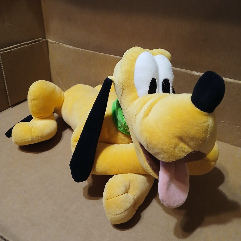 PLUTO DOG MICKEY MOUSE Disney Stuffed Animal Plush Stuffie 15"